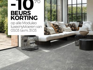 10% korting op alle luxevinylvloeren van Moduleo. 
